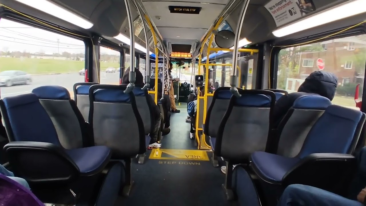 WMATA 2015-16 XDE40 route P60 to New Carrolton, to Addison rd station from Suitland Station