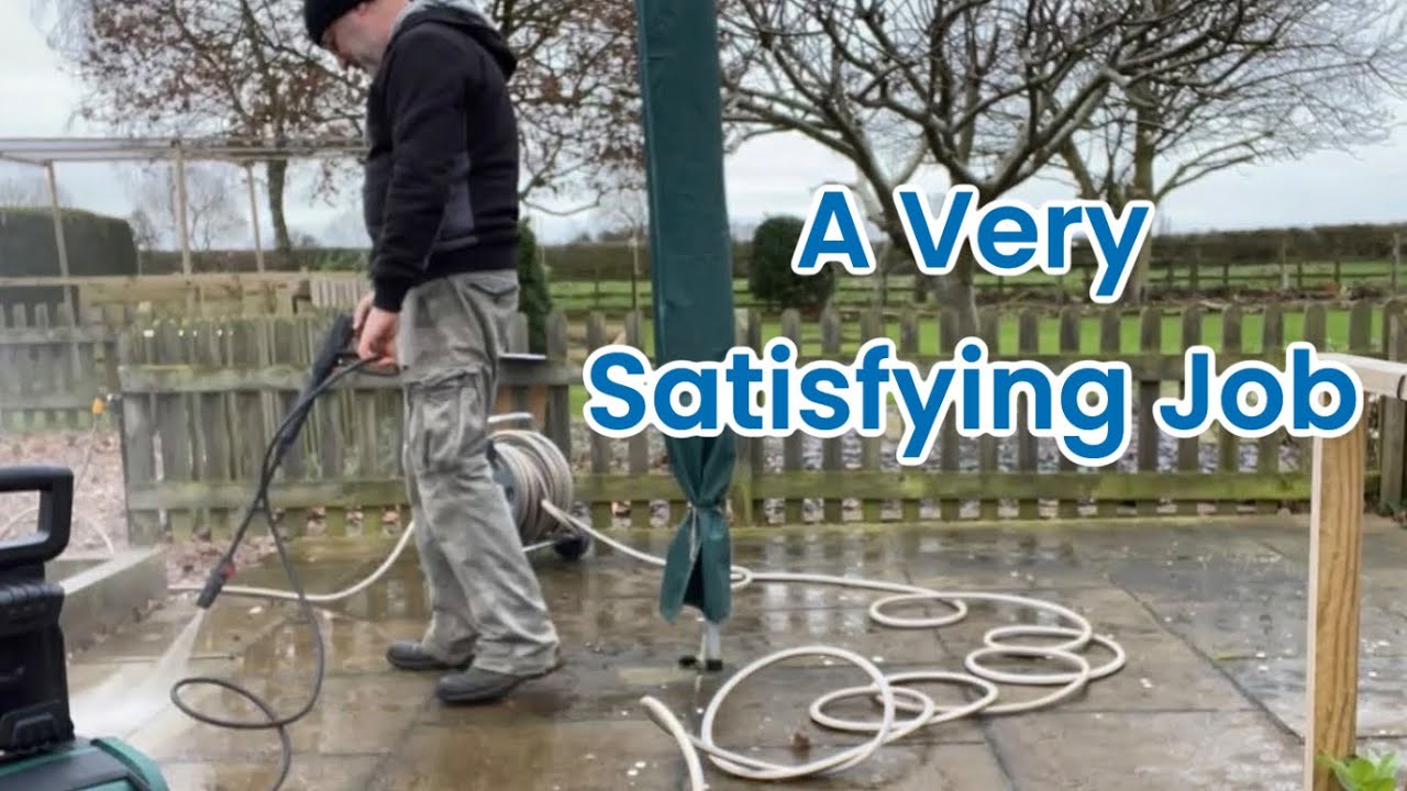A Very Satisfying Job. Bosch High Pressure Washer UniversalAquatak 135 #pressurewashing #rescuedogs