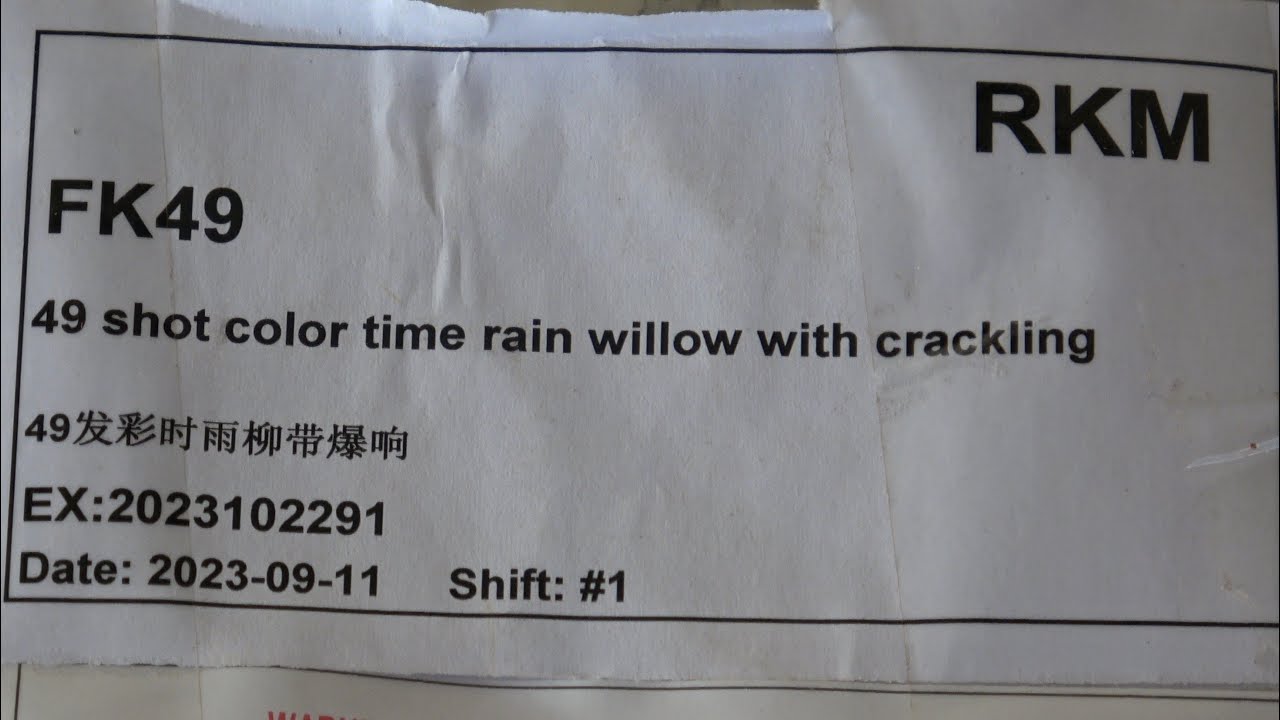 FK49 Color Time Rain Willow with Crackling 1.4 ProLine by Flower King (RKM)