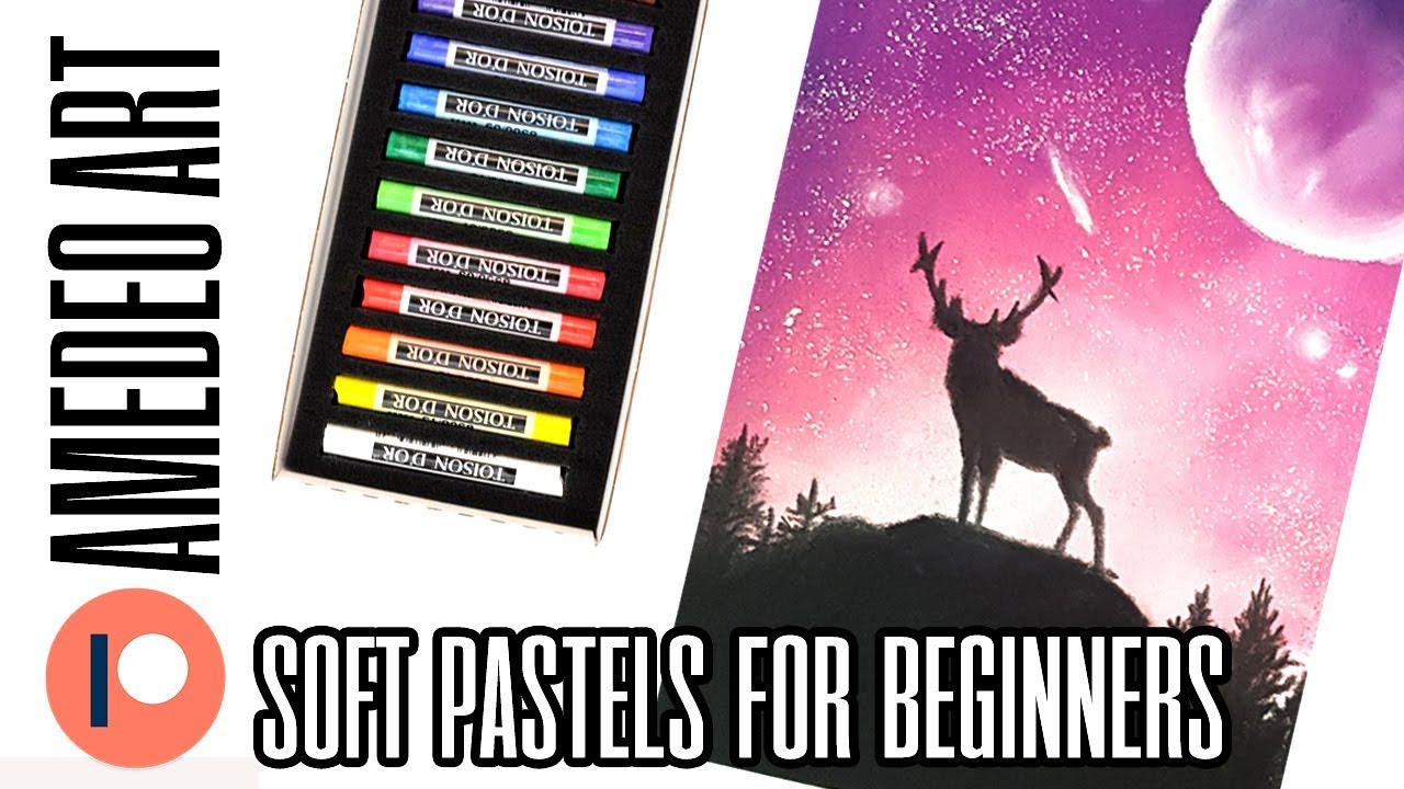 Soft Pastels Tutorial for Complete Beginners | Galaxy Night Sky Drawing | Kate Amedeo