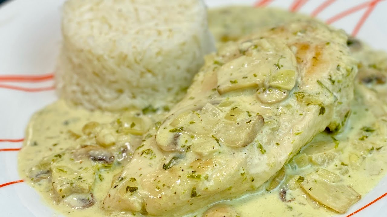СЛИВОЧНАЯ КУРИЦА И ГРИБЫ 🍄 С СУБТИТРАМИ