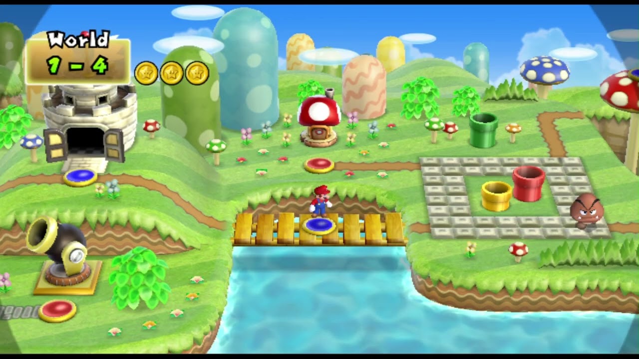 New Super Mario Bros. Wii Playthrough Part #1 1/2 (No Commentary)