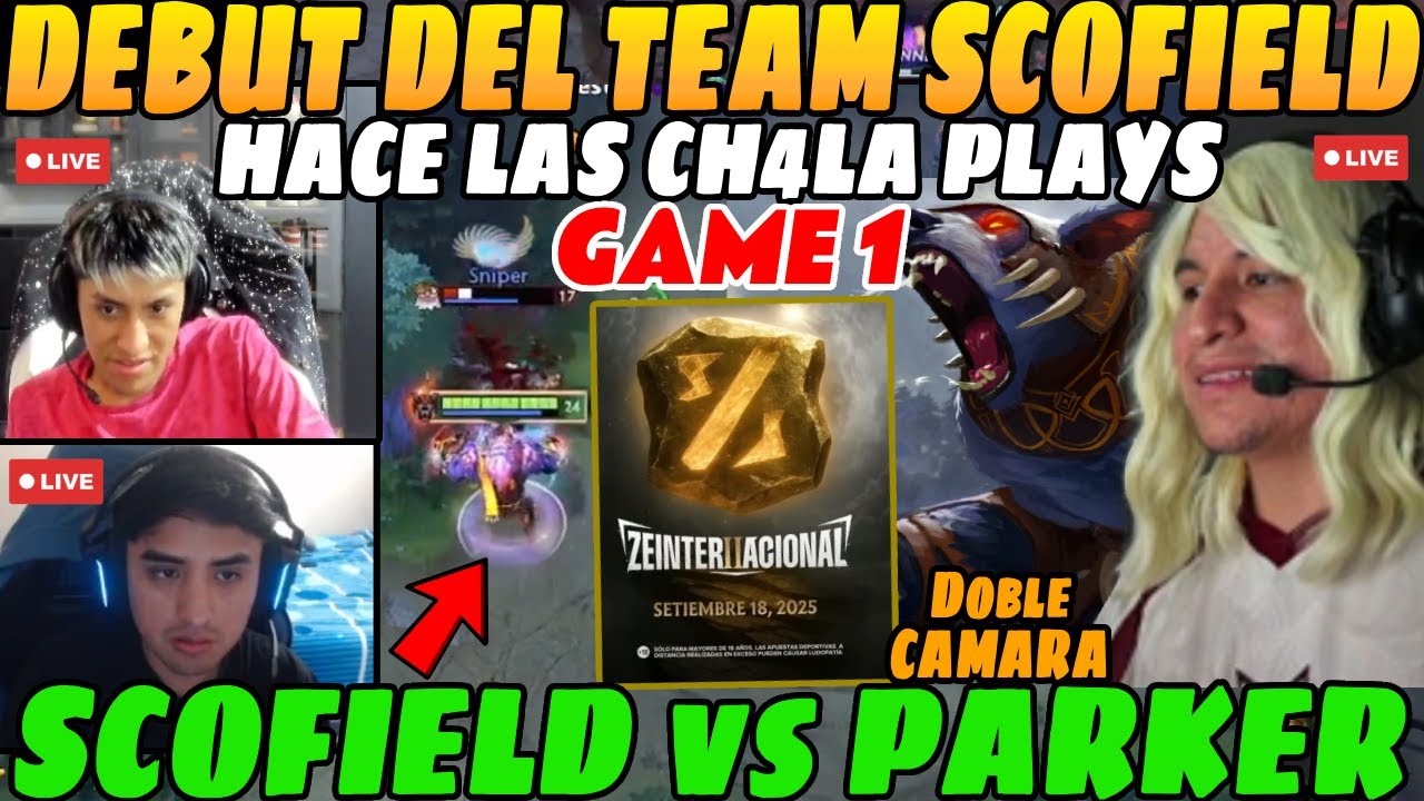 😲DEBUT de SCOFIELD, HACE las CH4LA PLAYS, Team SCOFIELD vs TEAM PARKER, GAME 1, ZEEINTERNACIONAL 2😲