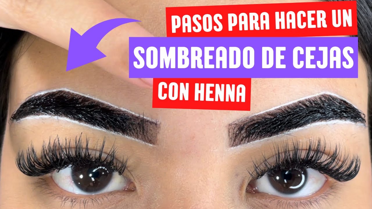 Cómo hacer cejas con henna paso a paso