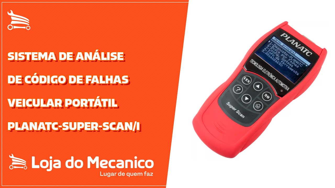 Sistema de Análise de Código de Falhas Veicular PLANATC SUPERSCAN - Loja do Mecânico
