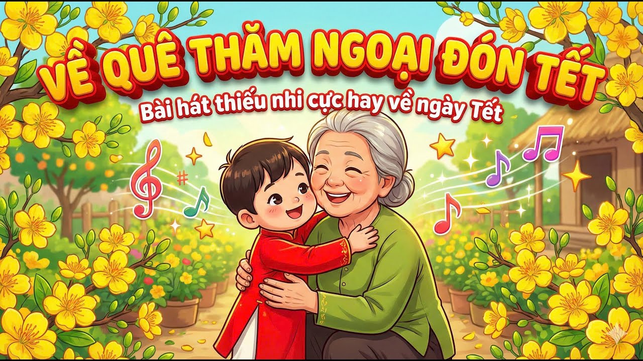 Về Quê Thăm Ngoại Đón Tết  - Bài Hát Thiếu Nhi Sôi Động Ngày Tết Nguyên Đán!