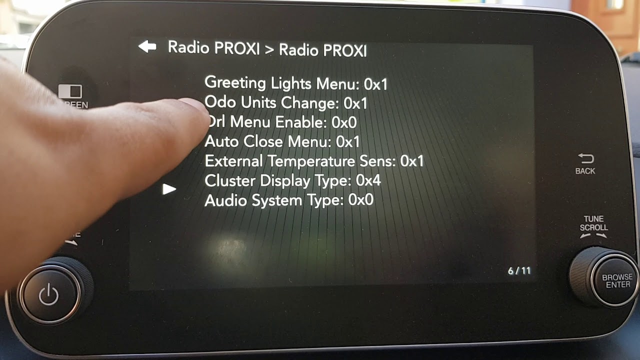Menu oculto Fiat Tipo Uconnect 7  2018
