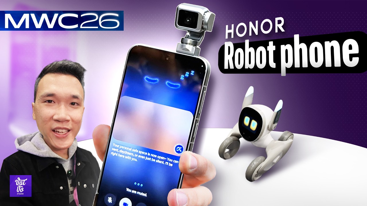 Tr&ecirc;n tay HONOR Robot Phone với camera gimbal cực đỉnh c&ugrave;ng HONOR Magic V6 sắp b&aacute;n ch&iacute;nh h&atilde;ng