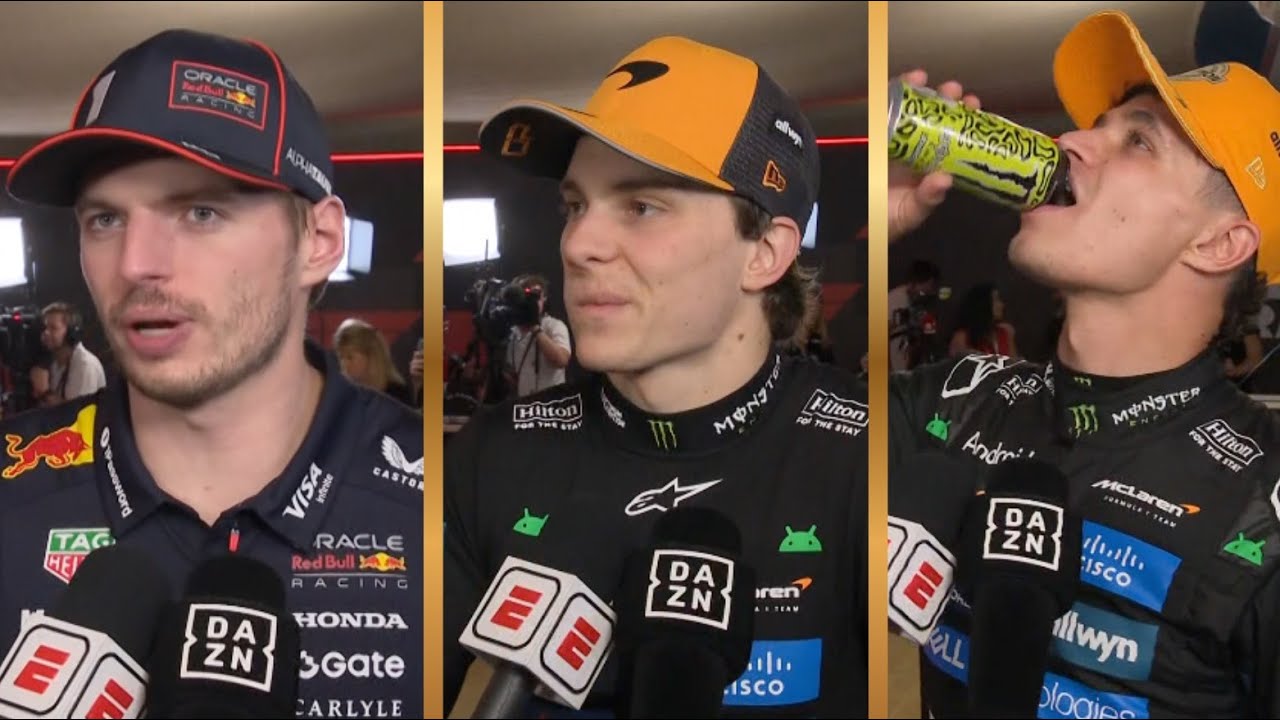 Verstappen, Piastri y Lando declaraciones post carrera en ABU DHABI 2025