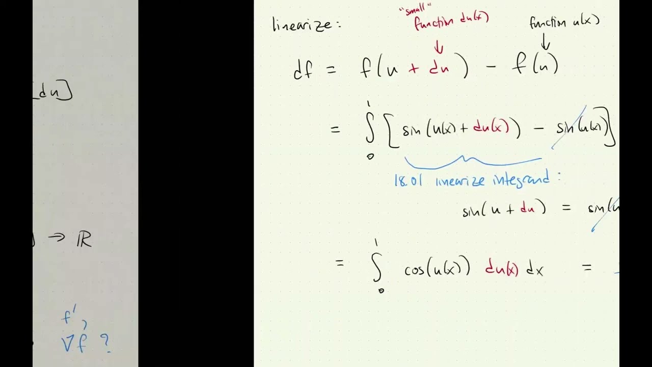 Lecture 6 Part 2: Calculus of Variations and Gradients of Functionals