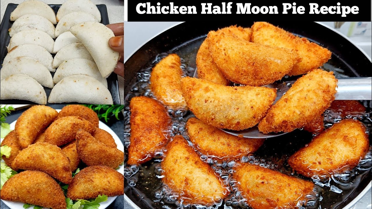 Chicken Half Moon Pie (Ramzan Special) | Creamy Chicken Half Moon | Make & Freeze Iftar Snacks 