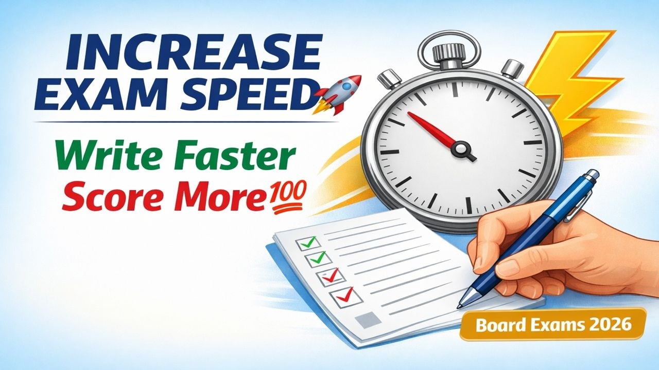 How to Increase Exam Speed | Write Faster & Score More in Board Exams