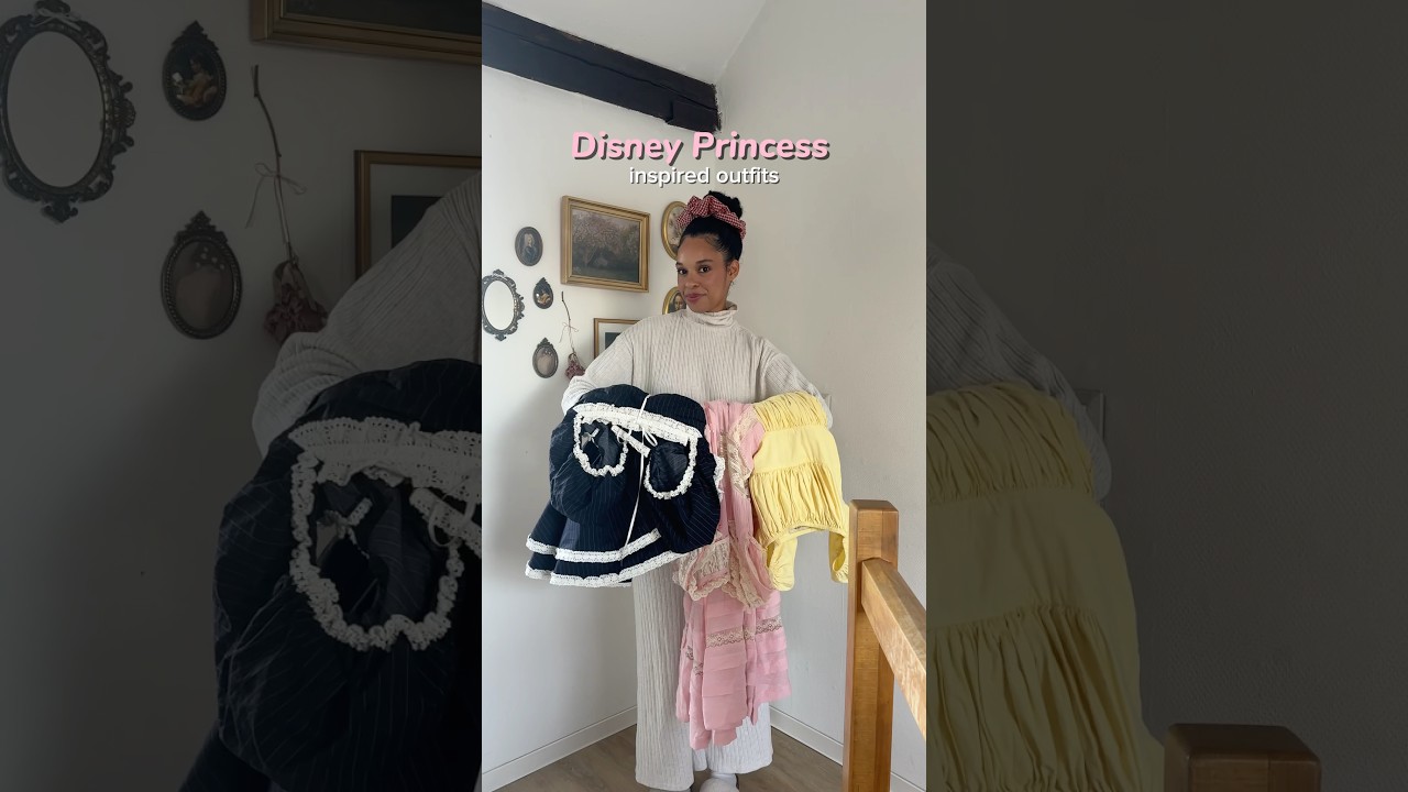 Disney Princess inspired outfits 💗 #disneyprincess #outfitinspriation #outfitideas #cottagecore