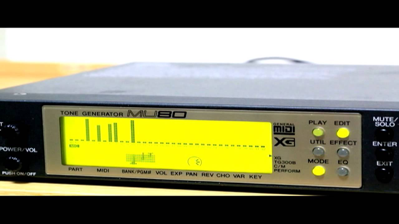 YAMAHA MU80 Tone Generator Demo
