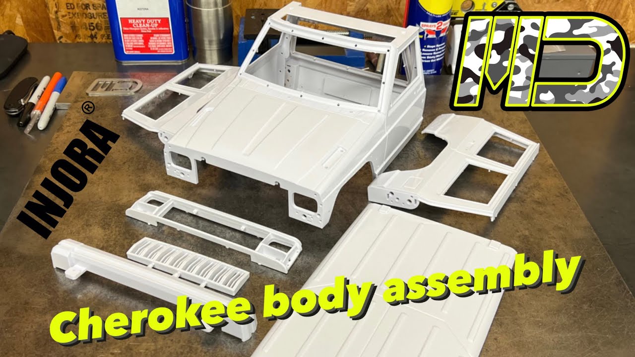 Assembly and first impressions of @INJORA 313mm Cherokee RC crawler hardbody
