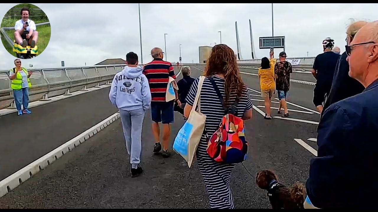 Gull Wing Bridge Lowestoft (Third Crossing - Pedestrian Preview and Opening to Traffic) 7 Sept 2024