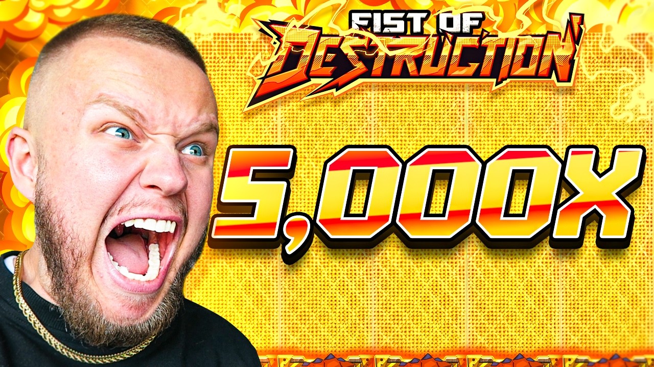 MY LUCKIEST FIST OF DESTRUCTION SESSION EVER! (Big Win!?)