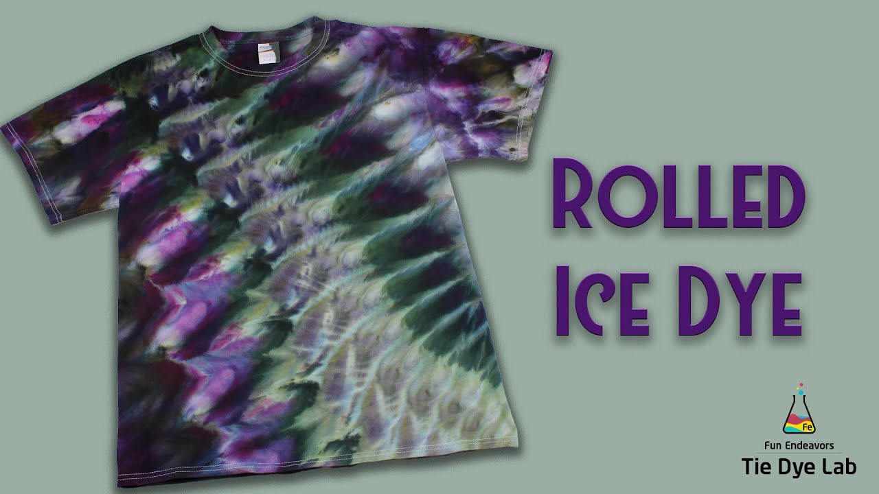 Узоры в технике тай-дай: футболка Rolled Ice Dye