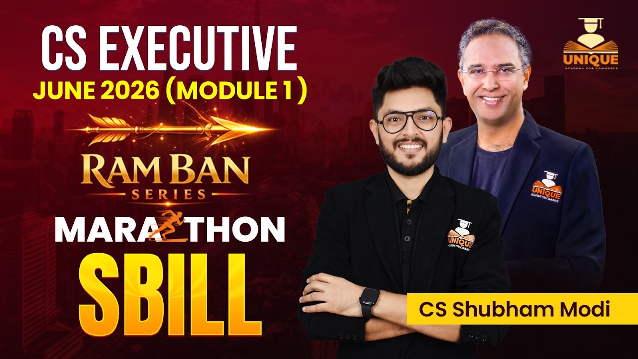 | CS Executive | SBILL  Marathon |Ramban Series | June 26 & Dec 26 | CS Shubham Modi