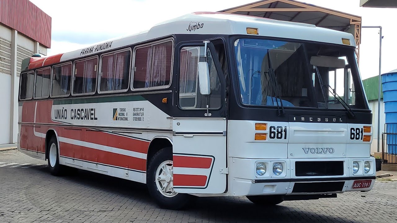 Passeio no ônibus antigo Incasel Jumbo - Volvo B58 da EUCATUR Rumo a Rodoviária de Cascavel