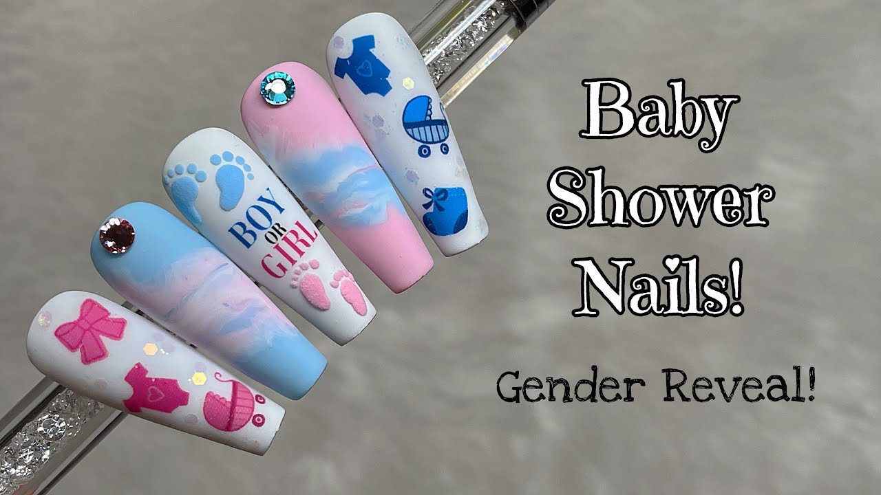 New Nail Sugar Decals! | Baby Shower Nails! | Madam Glam