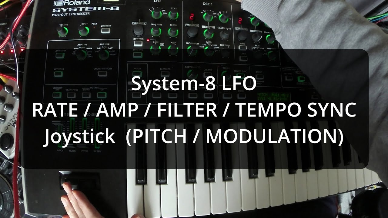 Tutorial Roland System-8 - LFO Section / LFO Bereich (Beginner)