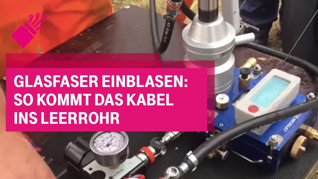 Glasfaser einblasen: So kommt das Kabel ins Leerrohr