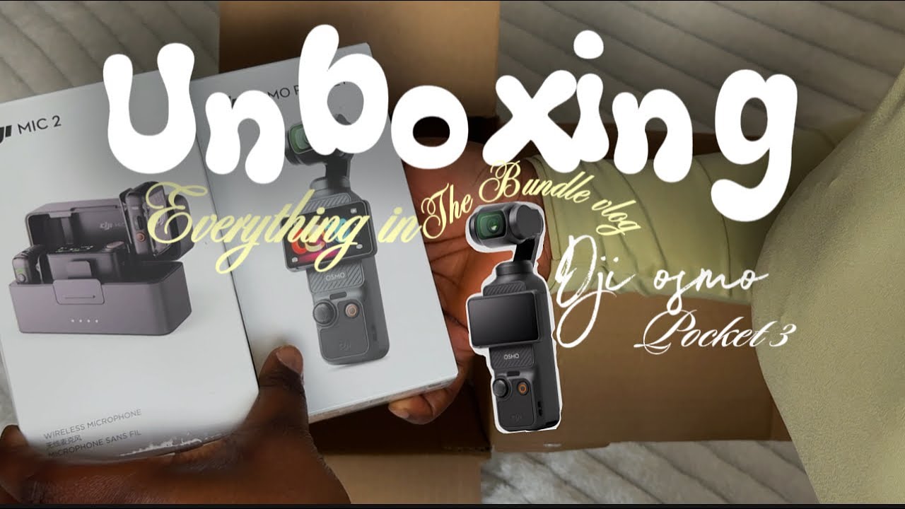 Unboxing The DJI Osmo pocket 3 + camera quality put to test ( Everythin in the Bundle vlog)