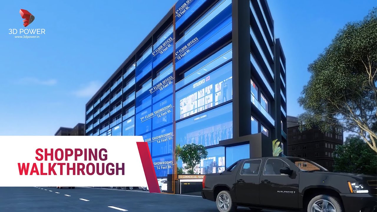 Phenomenal 3D Walkthrough Animation for Commercial Project 'Mantra Showrooms & Shops' By #3DPower.