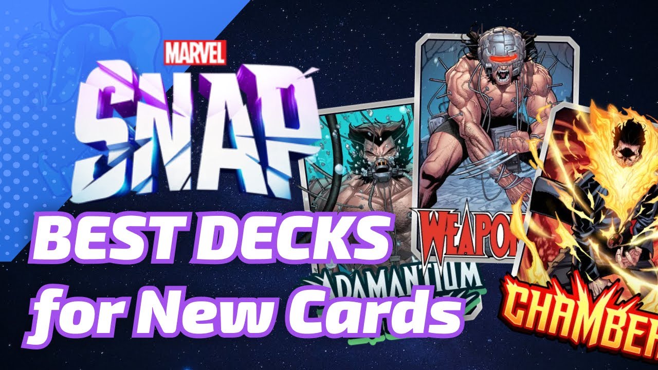ЛУЧШИЕ КОЛОДЫ для 3 НОВЫХ КАРТ в Marvel SNAP &mdash; &laquo;Оружие X&raquo;, &laquo;Комната&raquo; и &laquo;Вливание адамантия&raquo;
