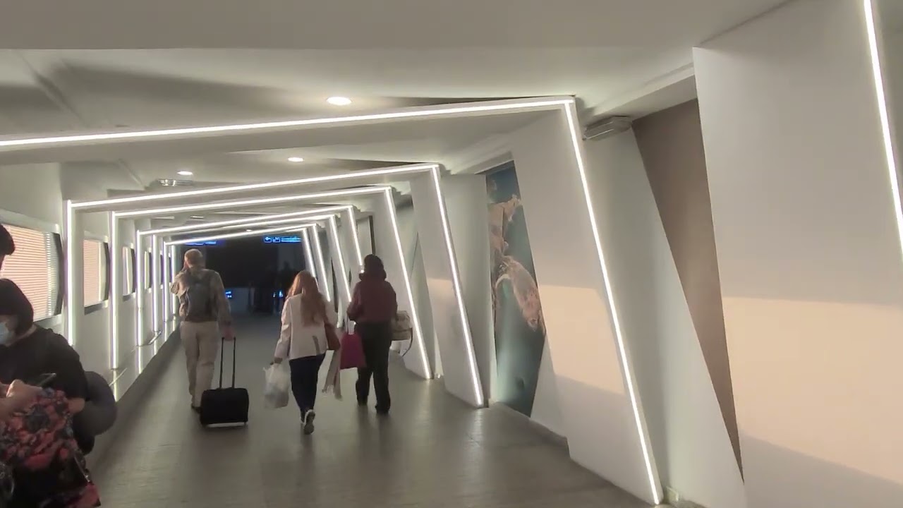 “Arrival at Carthage Airport Tunis – Baggage Claim Area and Arrival Experience”