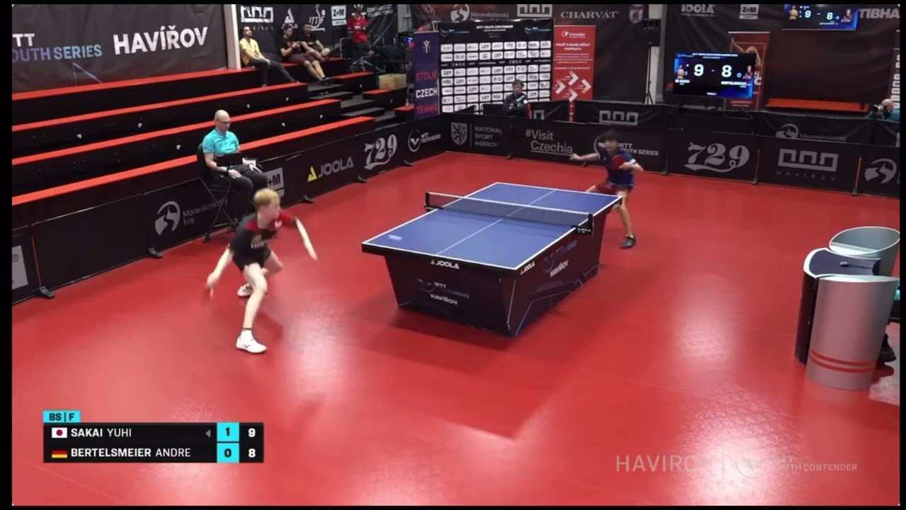 TOLLE BALLWECHSEL!! Andre Bertelsmeier vs Yuhi Sakai | U19 Finale | WTT Youth Contender Havirov