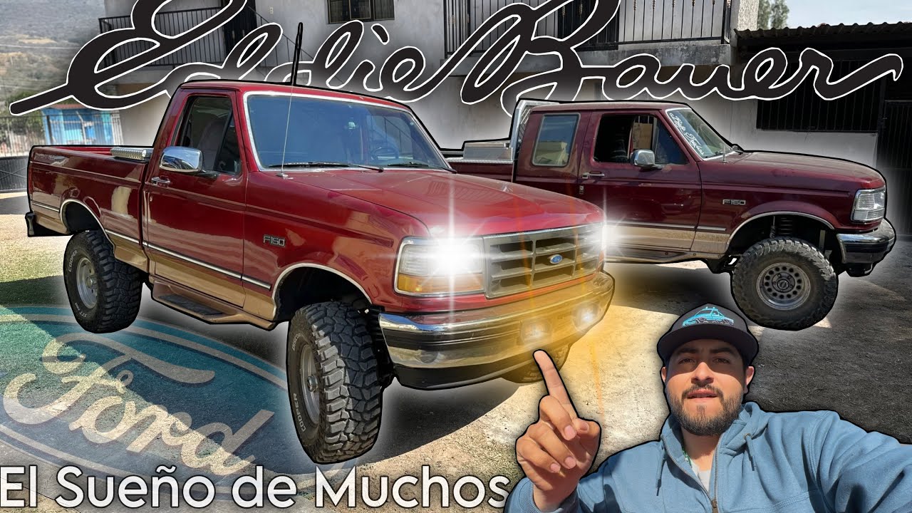 1995 Ford F-150 Eddie Bauer LEVANTADA‼️ Rough Country 6” Lift Kit con 33x12.50R15