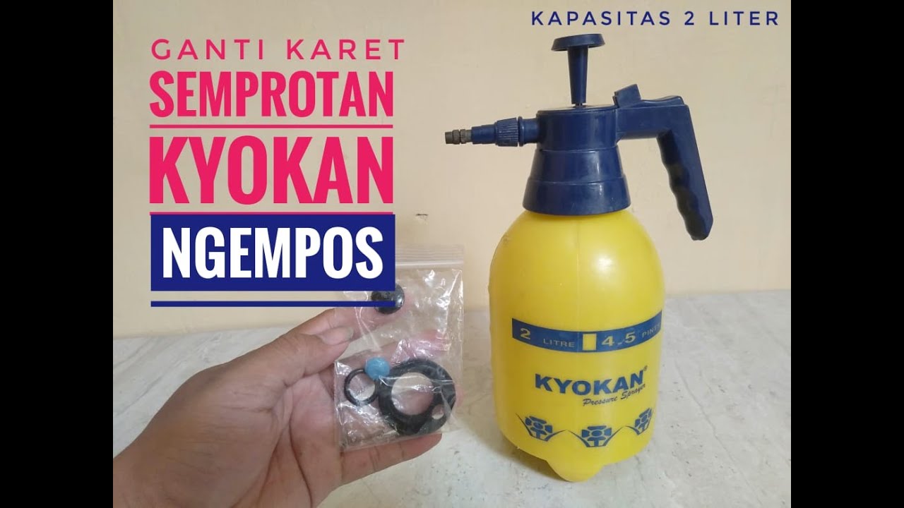 cara mengganti karet semprotan kyokan yang ngempos
