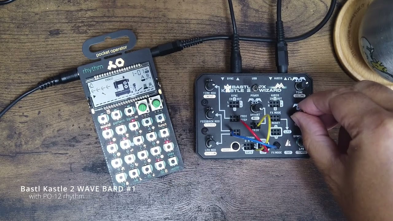 Kastle 2 - WAVE BARD jam #1 (with PO-12 rhythm,)