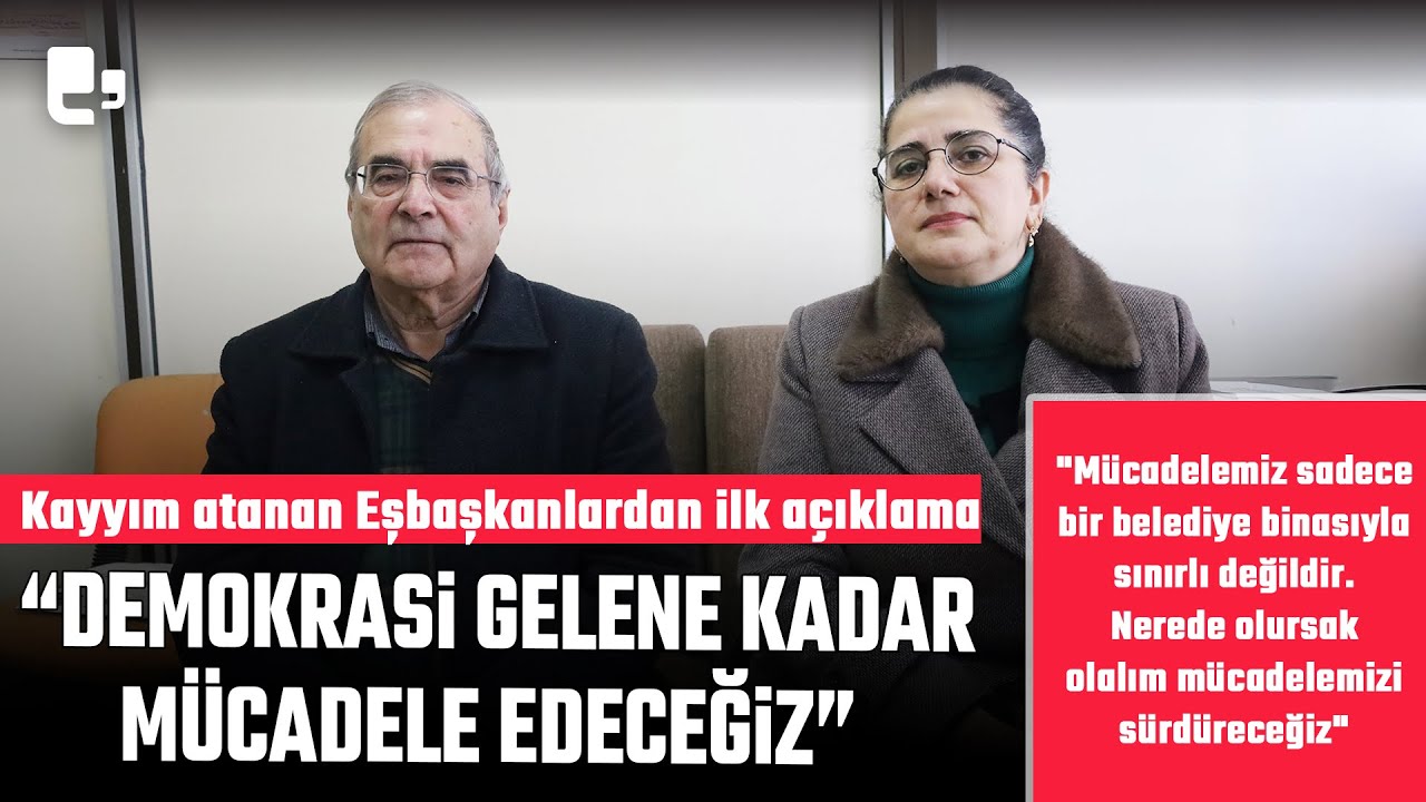 Yerlerine kayyım atanan Kağızman Belediye Eşbaşkanlarından ilk açıklama