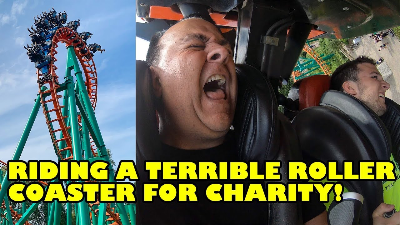 Катаемся на ужасных американских горках ради благотворительности! El Condor в Walibi Holland! 4K,...