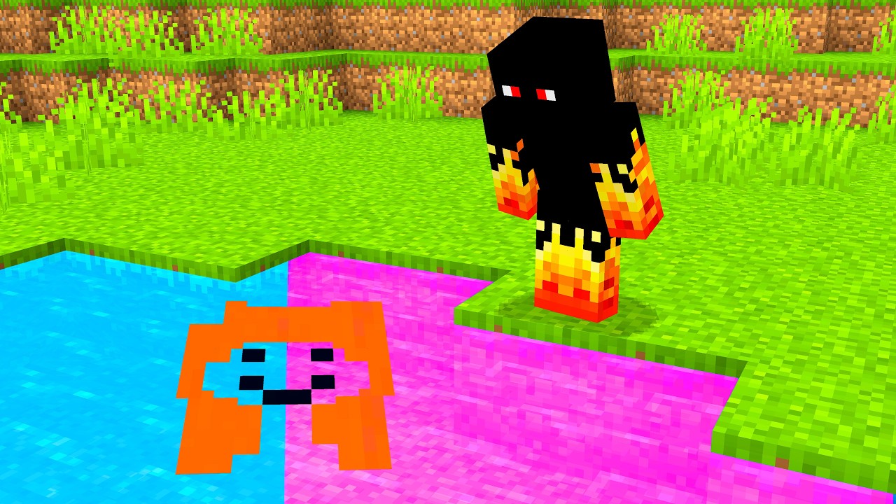 Oszukuję moich znajomych, ZAMIENIAJĄC SIĘ W WODĘ w CHOWANEGO w Minecraft