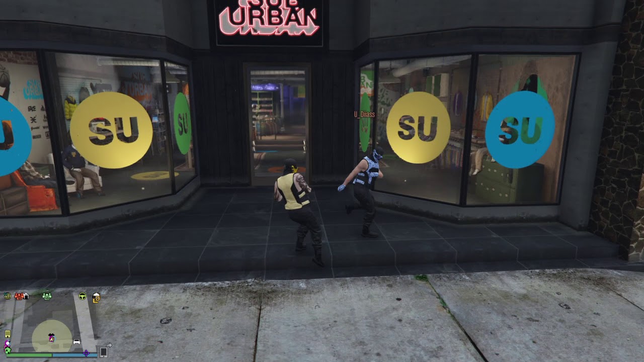 Scorpion vs sub-Zero in gta 5
