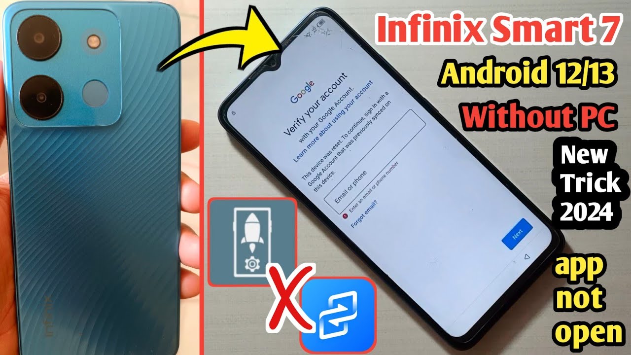 Infinix Smart 7 Frp Bypass 2024 Without Pc | 2024 Infinix ( X6515 ) Frp bypass No activity launcher