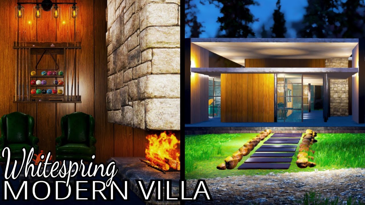Whitespring Modern Home / Modern and Clean | Fallout 76 Camp Build