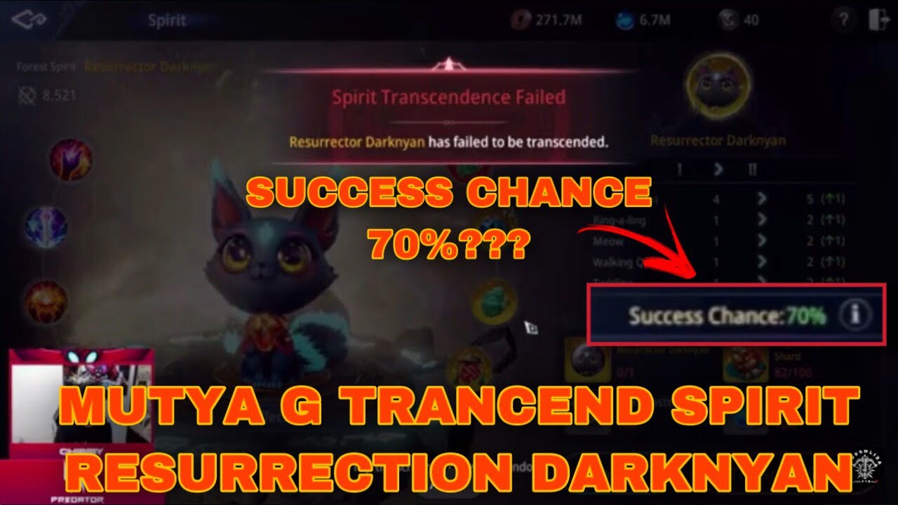 70% SUCCESS RATE IS SCAMMAS | TRANCEND SPIRIT #mir4clips #chibiby