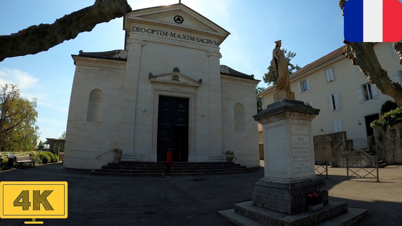 Ferney-Voltaire in France | Spring【4K】(Pays De Gex)
