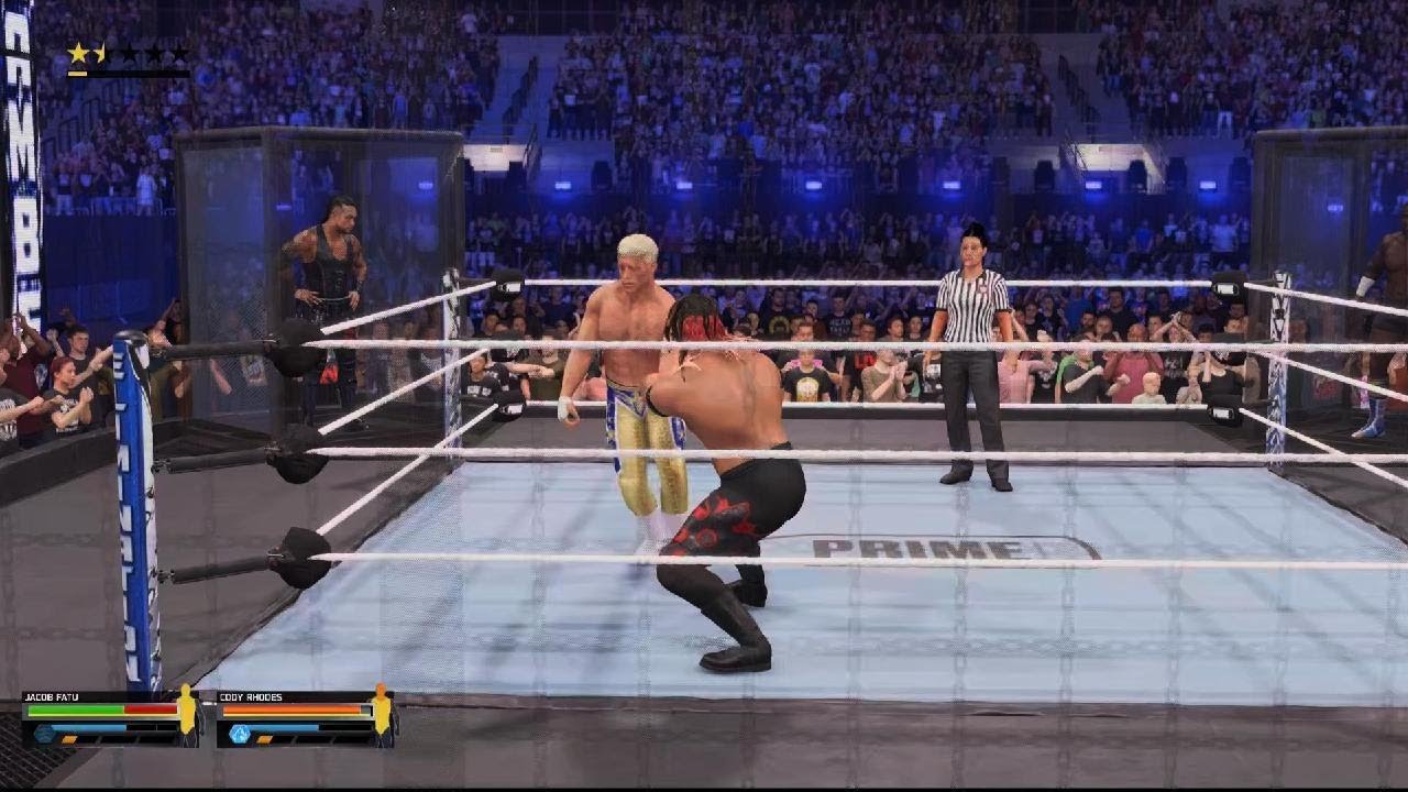 WWE 2K25 Elimination chamber