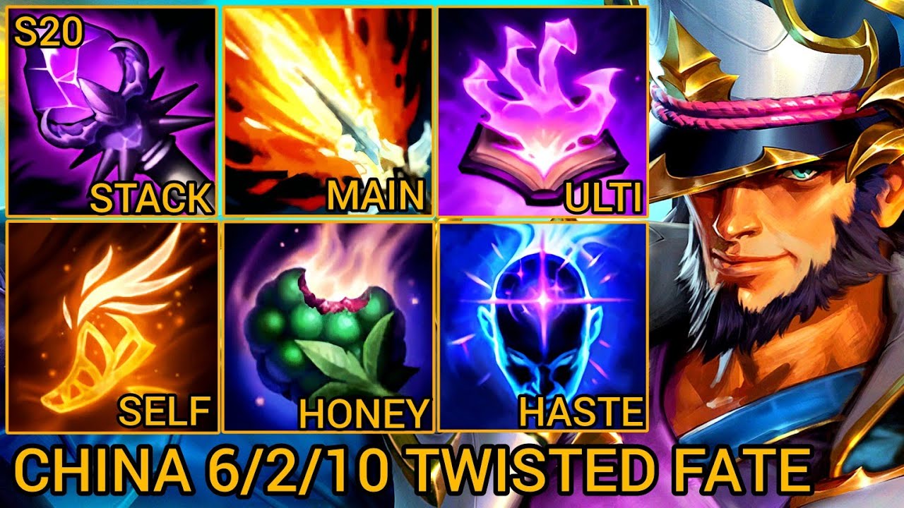 TWISTED FATE Best Pick To Escape Low Elo - China Wild Rift New Build & Runes By Tiarty