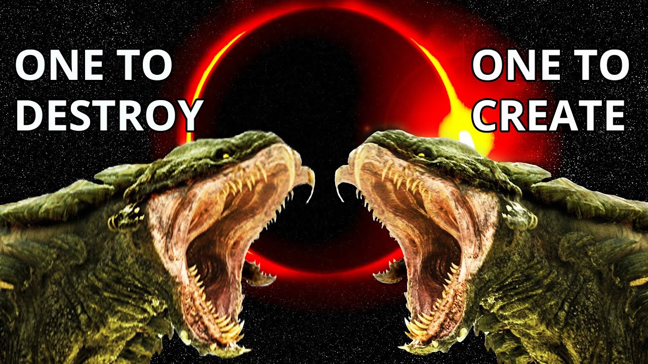 Twin Serpents of Chaos: One Creates the World, the Other Destroys it -- Egyptian Mythology.
