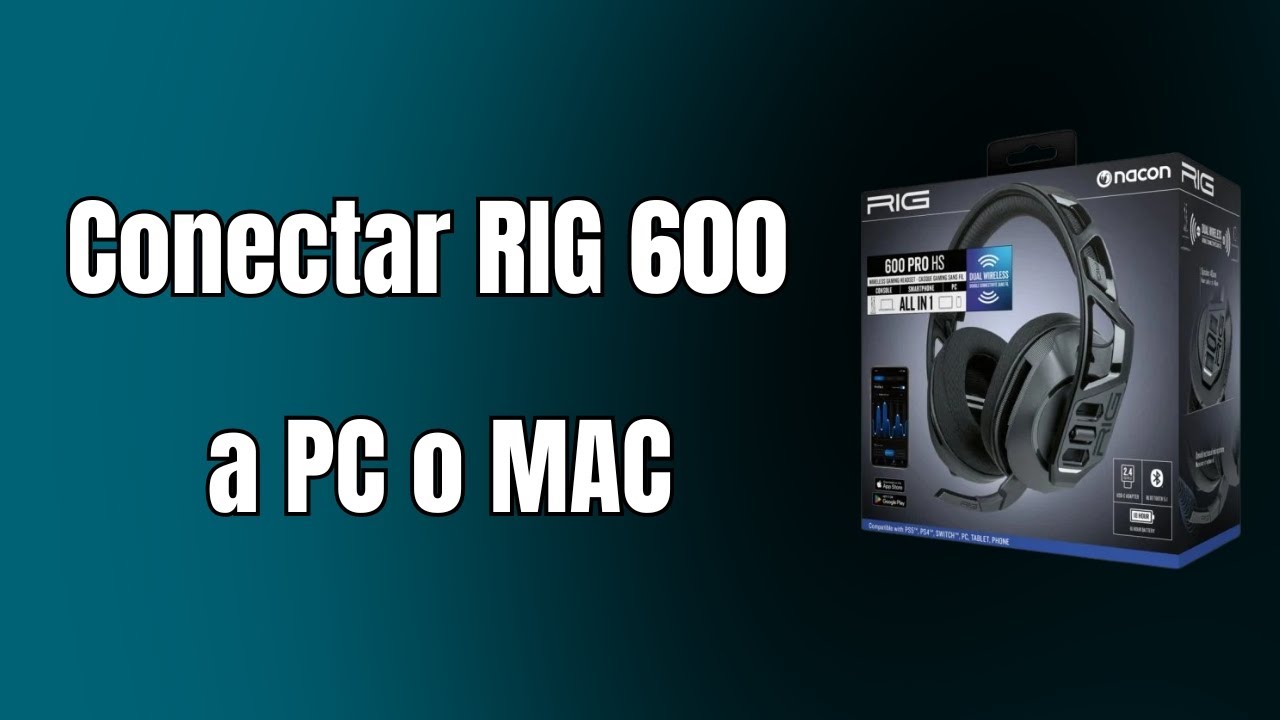 Como conectar tus auriculares RIG 600 a PC o MAC