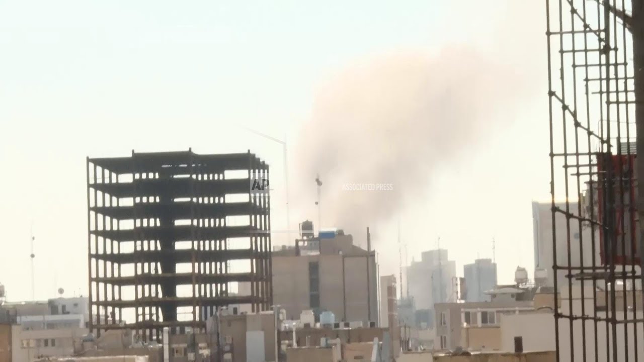 Smoke rising from several sites across Tehran following Israeli attacks
