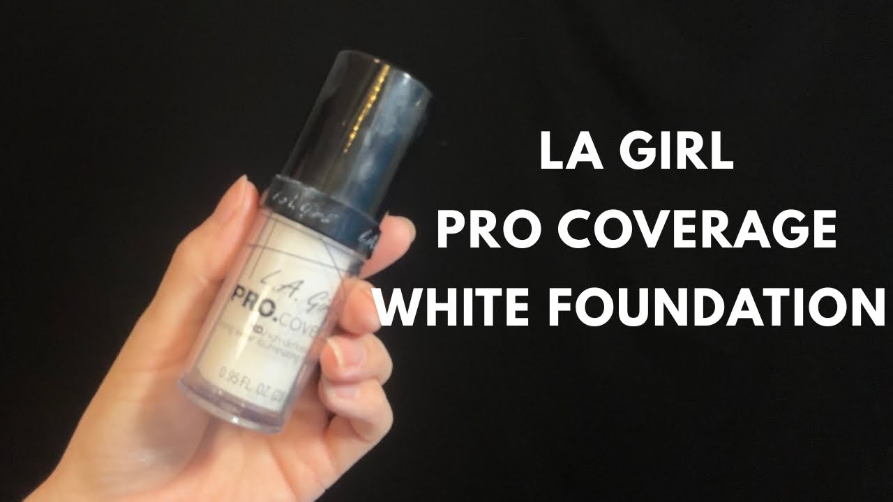 LA GIRL Pro Coverage White Foundation Review | Full Coverage Test & Demo
