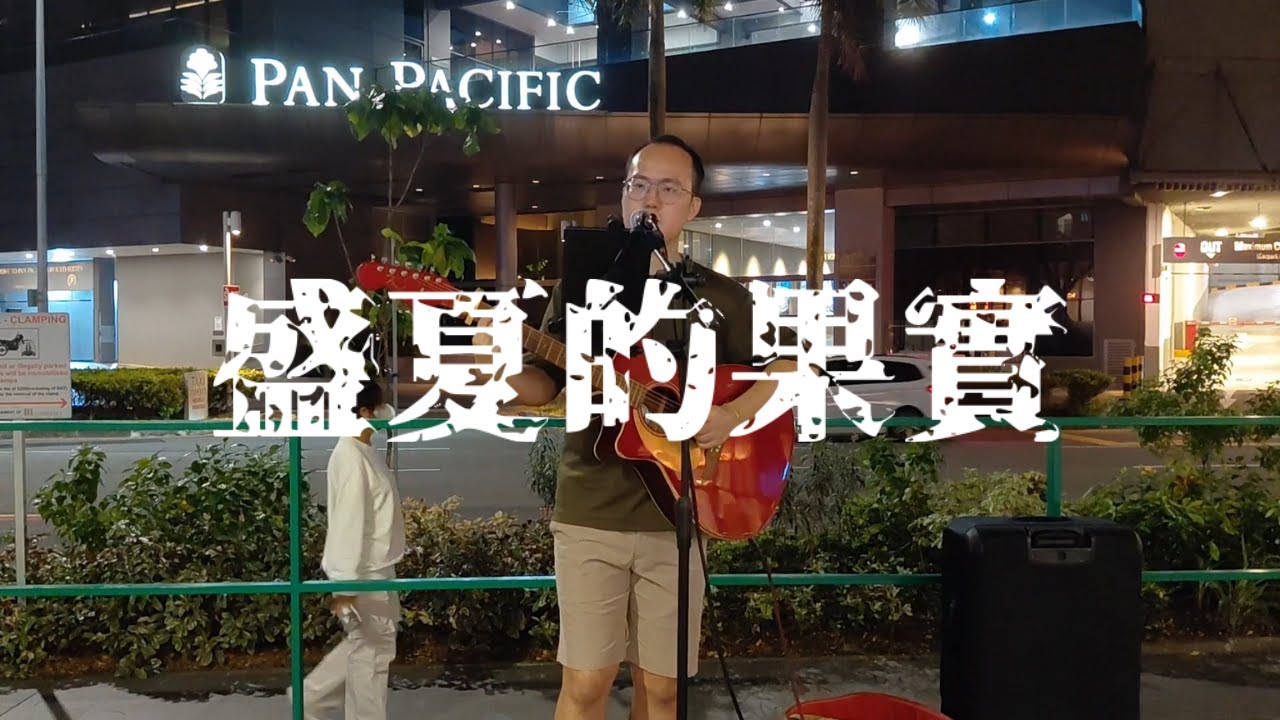 莫文蔚 - 盛夏的果實 (吉他彈唱 | 新加坡街頭賣藝)